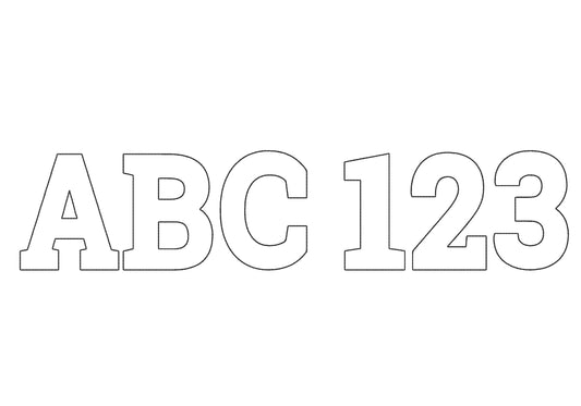 Open Edge Raggedy Applique Font