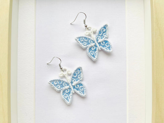 Little Butterfly Lace Earrings Charm