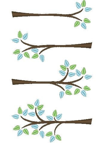 Tree Branch Set of 4