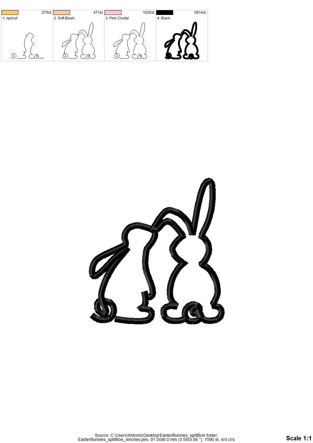 Easter Bunny Split Side Seam