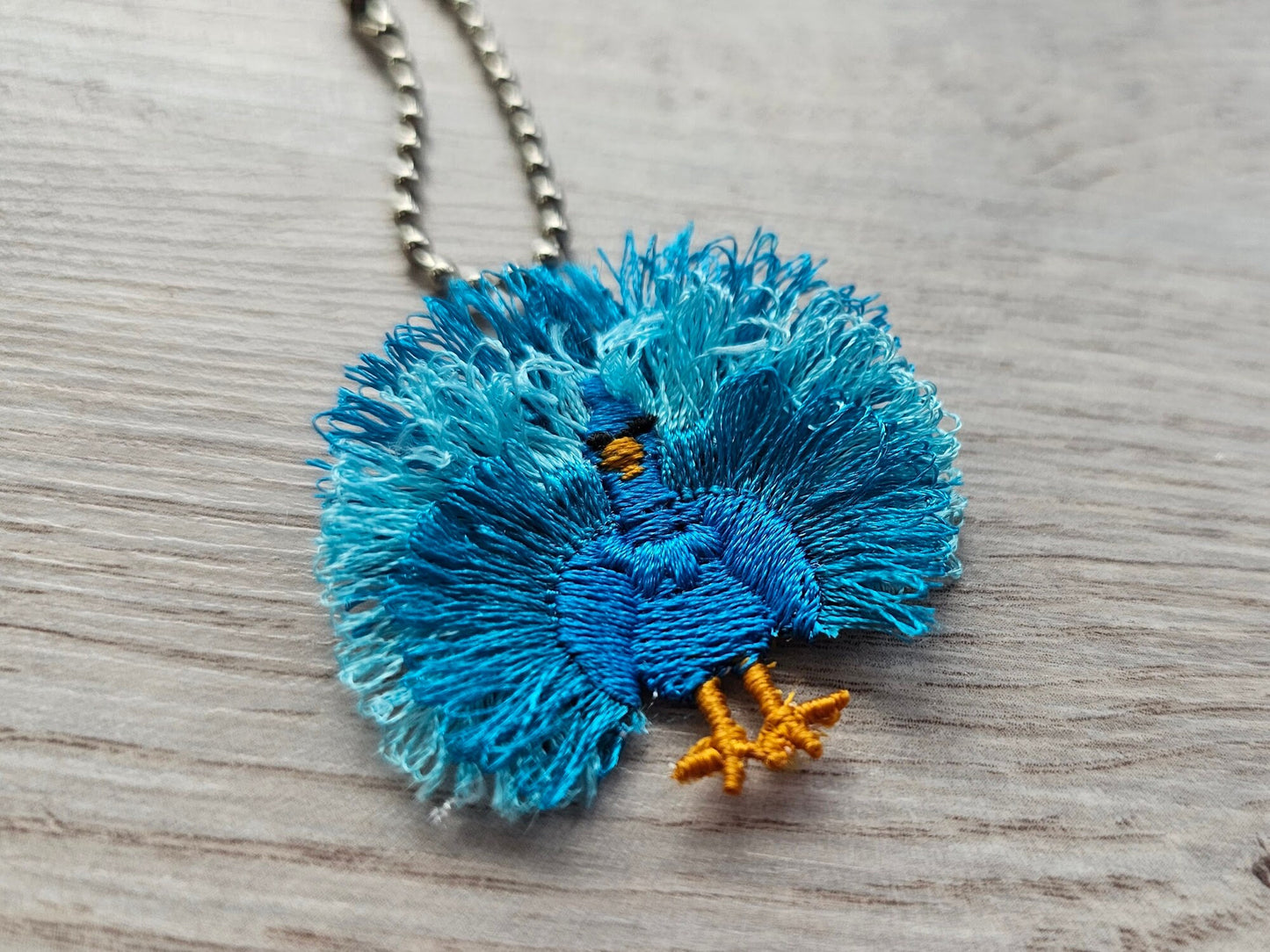 Fringe Peacock Earrings Charm