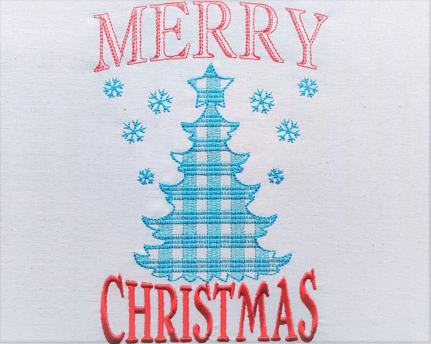 Patterned Merry Christmas Tree