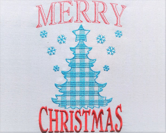 Patterned Merry Christmas Tree
