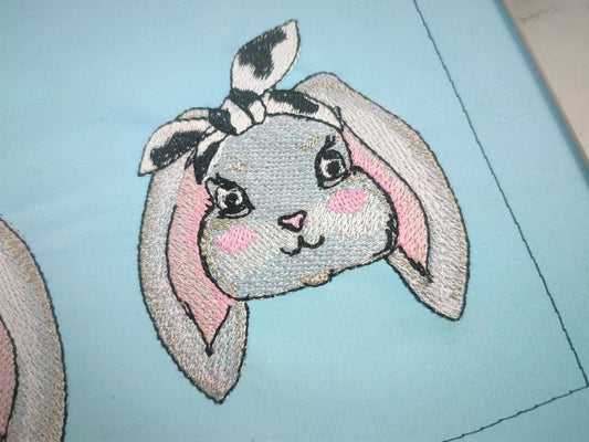 Patterned Bunny 3 in a row