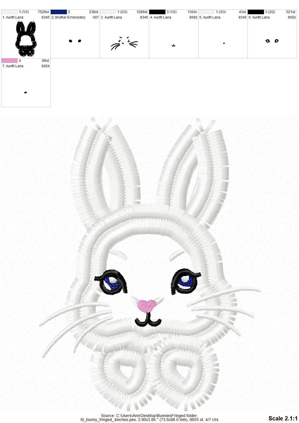 Fringed Little Easter Bunny