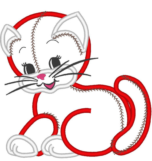 Quilt Kitty Cat Toy Applique