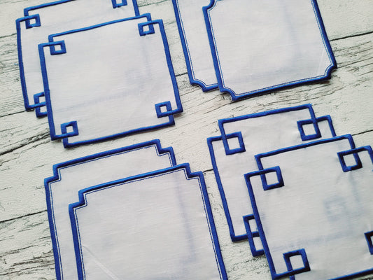 Chinoiserie Napkin Coaster Set of 3