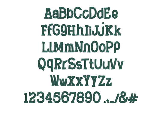 Original Fringed Font