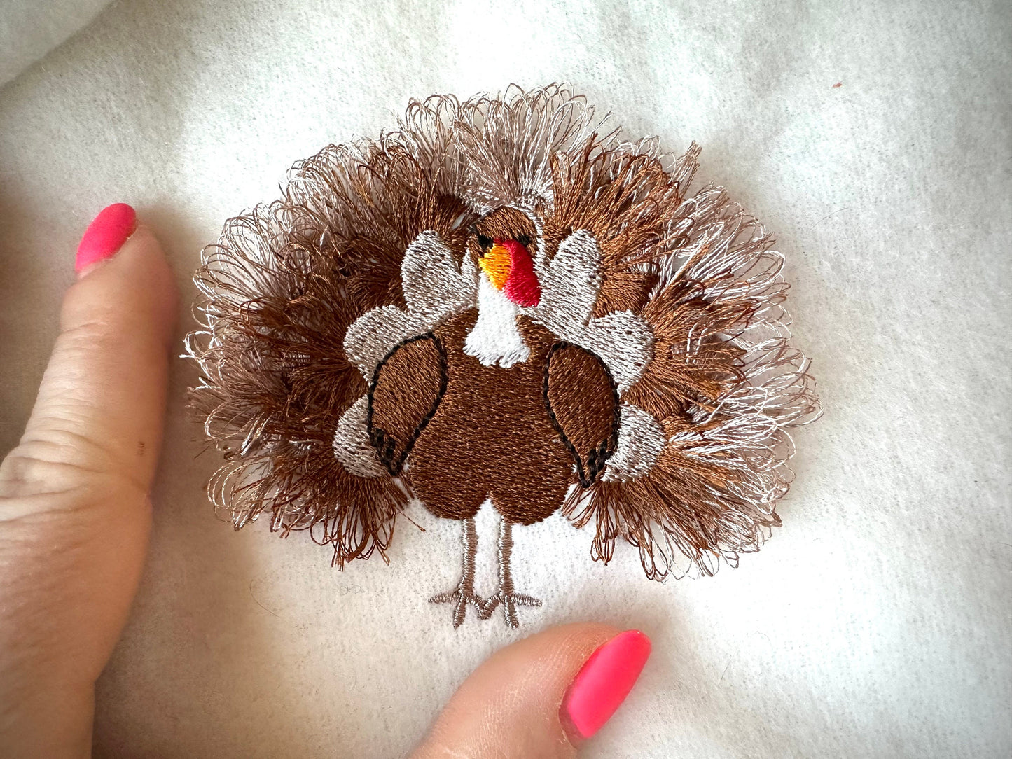Mini Fringed Thanksgiving Turkey