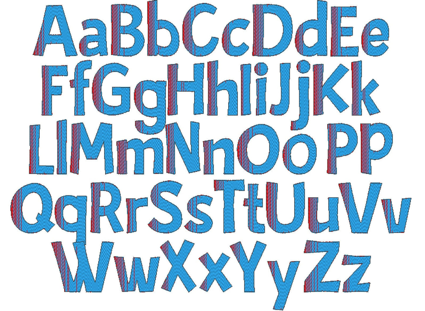 Iridescent Ombre Font Lucia