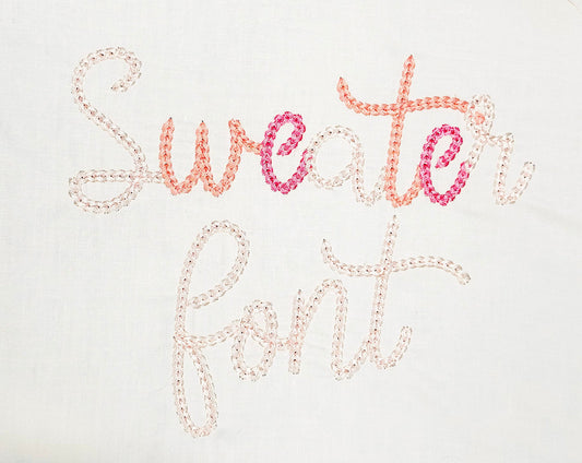 Bold Authentic Chain Stitch Script Font