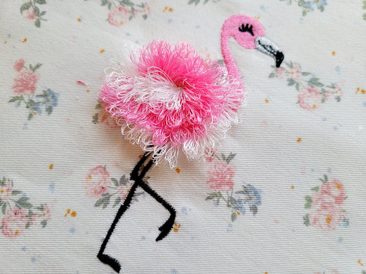 Small 2-Color Fringed Flamingo