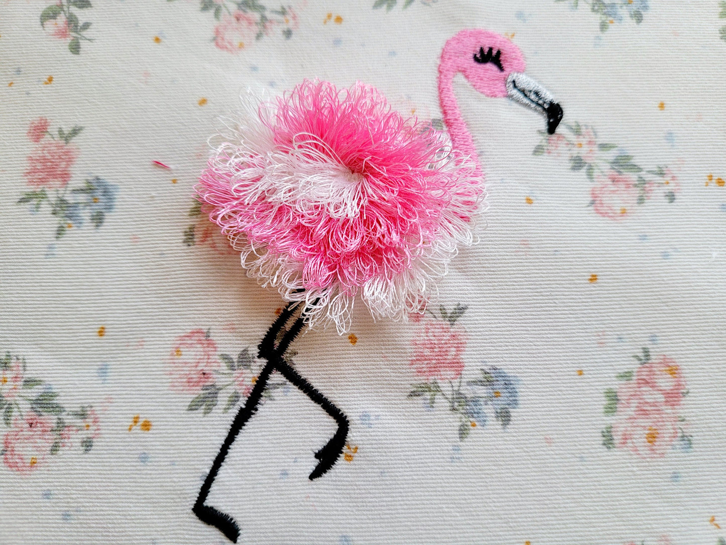 Small 2-Color Fringed Flamingo
