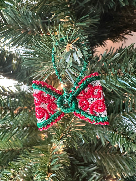 Christmas Ornament Hanger Bow