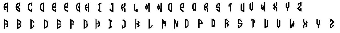 2-Letter Circle Monogram Font Applique