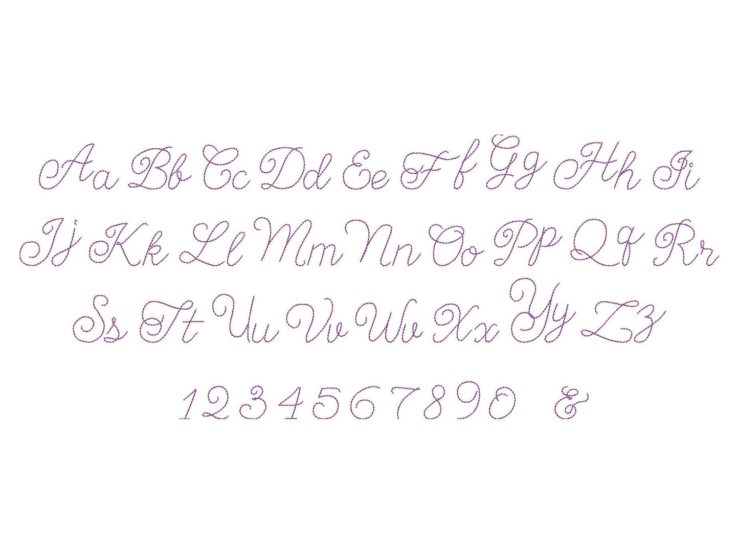 Quick Light Chain Stitch Script Handwritten Mini Font