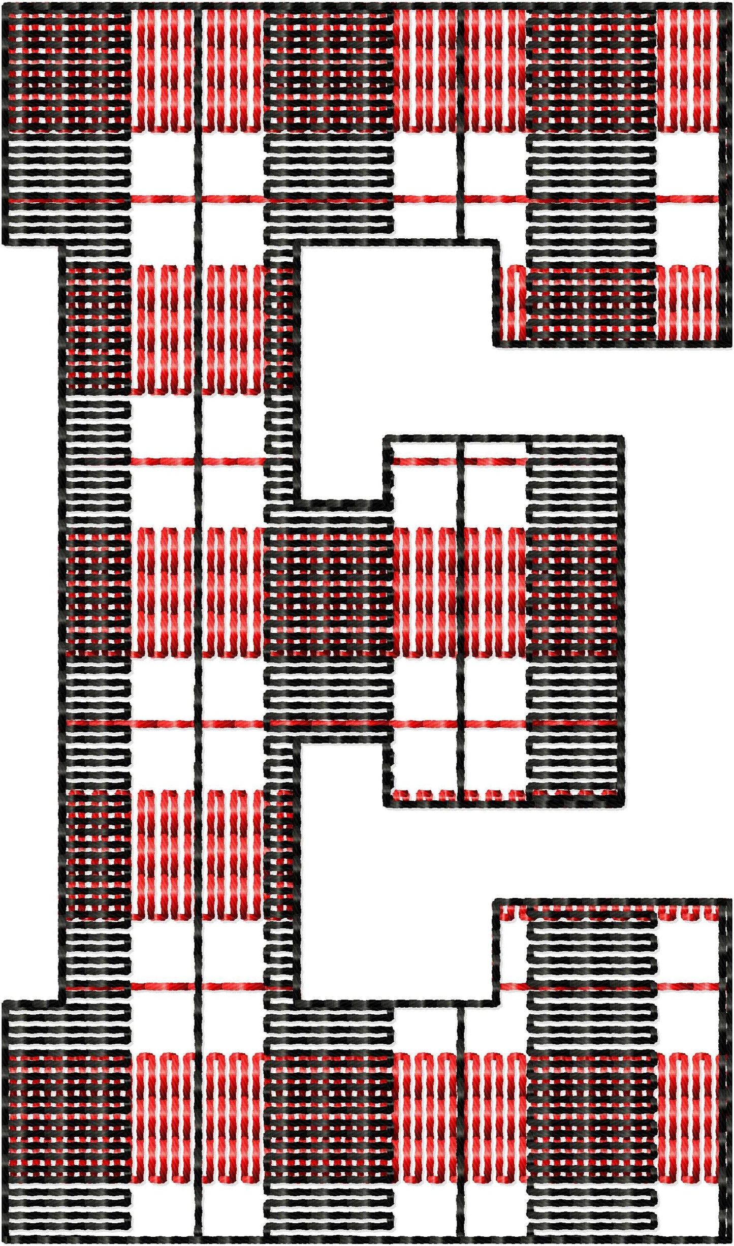 Buffalo Plaid Gingham Patterned Sport Font