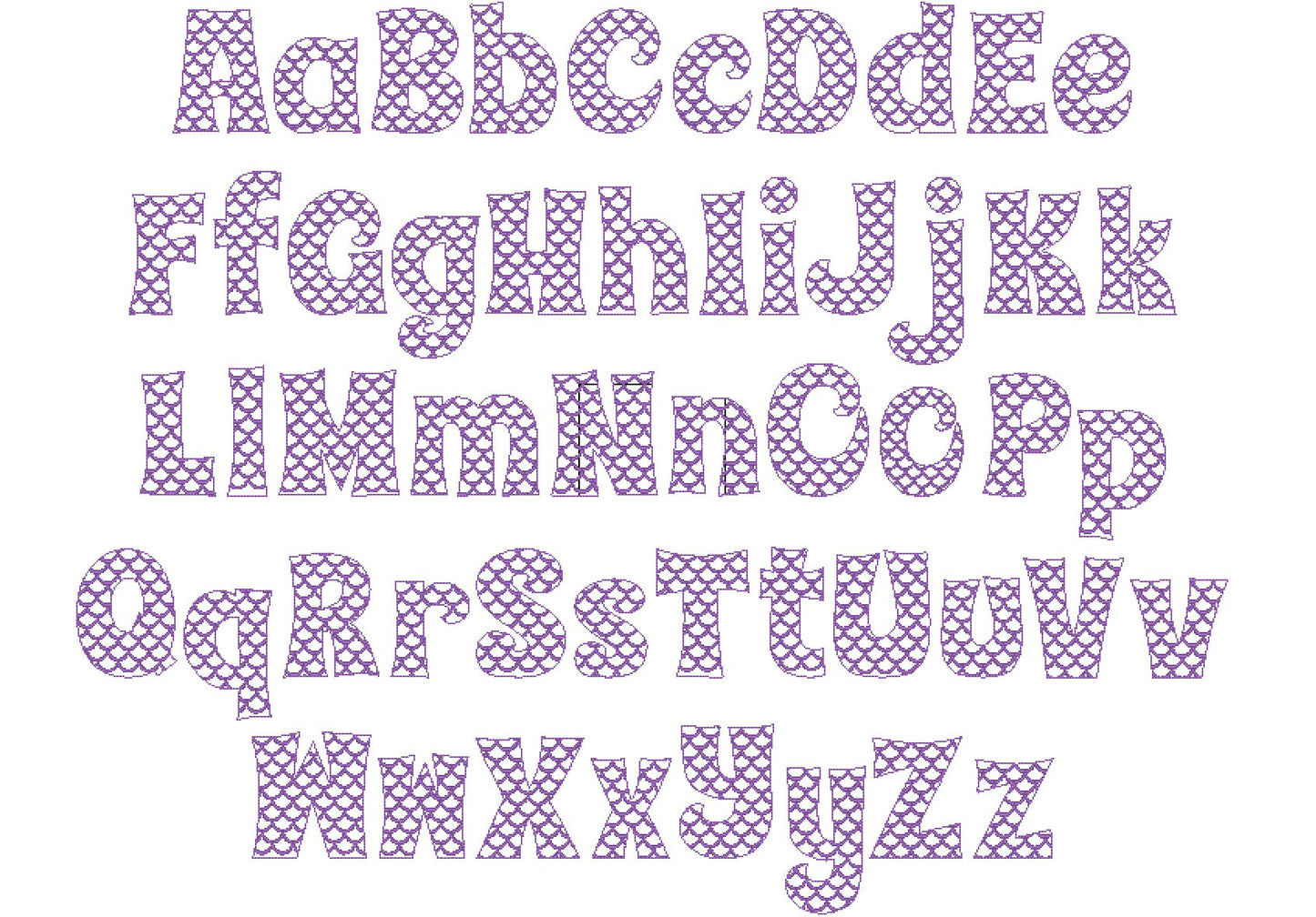 Scalloped Mermaid Font