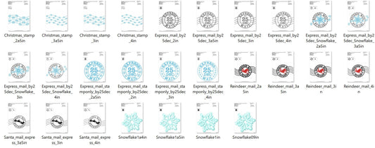 Reindeer Mail Express Stamp Set