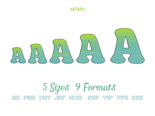 Awesome Iridescent Ombre Font