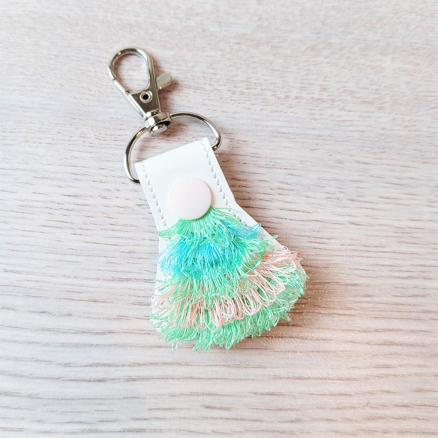 Fringed Mini Christmas Tree Keychain