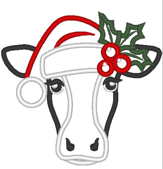 Christmas Cow Face
