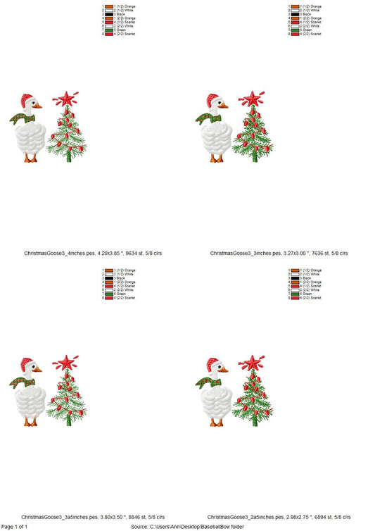 Fringed Christmas Goose Duck