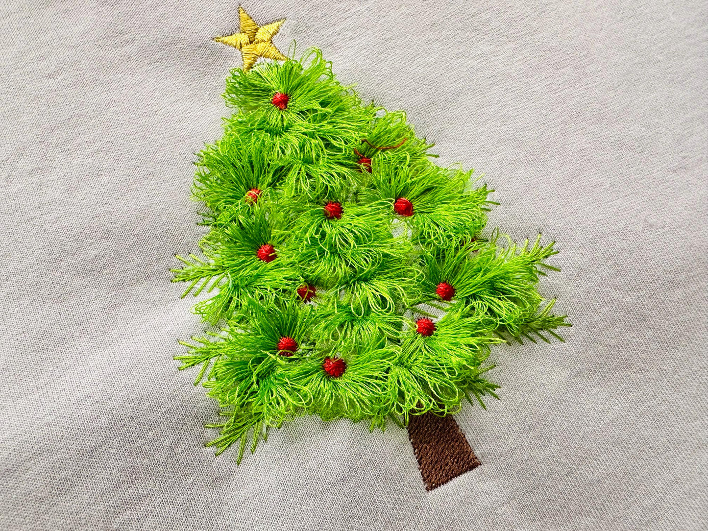 Fringed Festive Christmas Tree