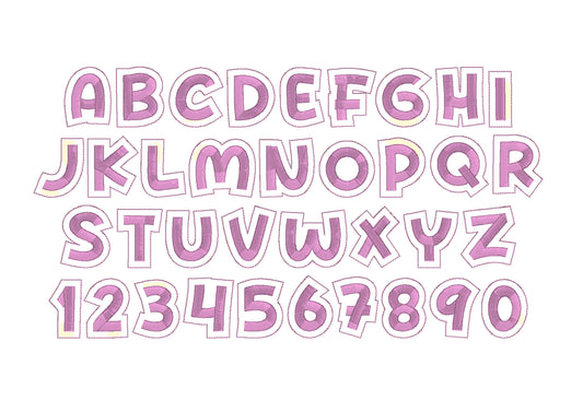 Glitter HTV Vinyl Sparkle Font