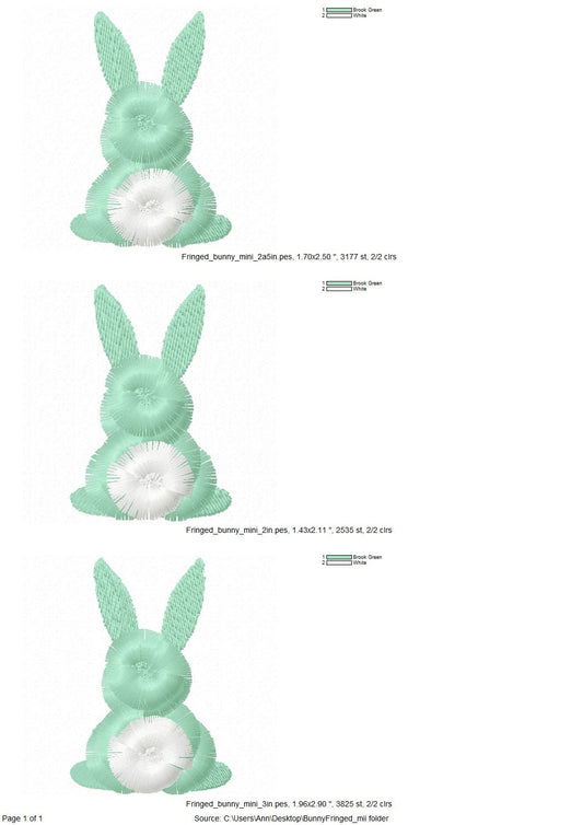 Mini Fringed Easter Bunny