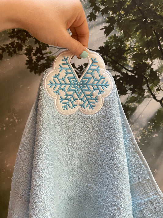 Christmas Snowflake Towel Hanging Hole Topper
