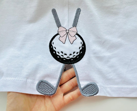 Golf Clubs And Ball Split Side Seam