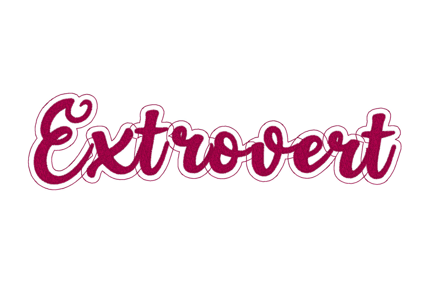 Faux Chenille Glitter HTV Vinyl Font