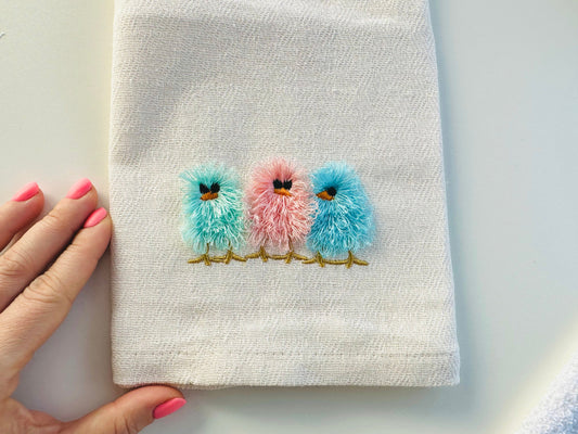 Cute Fringed Chick Trio