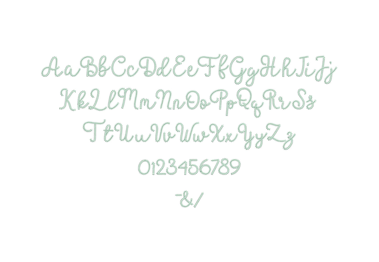 Extra Bold Chain Stitch Handwritten Script Font