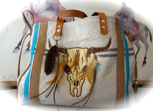 Buck Bull Cow Head Skull Applique