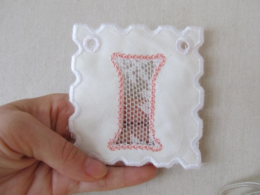 Wedding Lace banner SET letters A-Z In The Hoop ITH project Machine