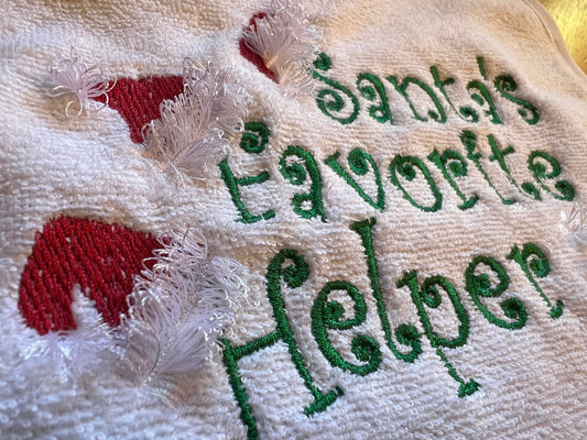 Fringed Christmas Gnome Santa Hat Accent