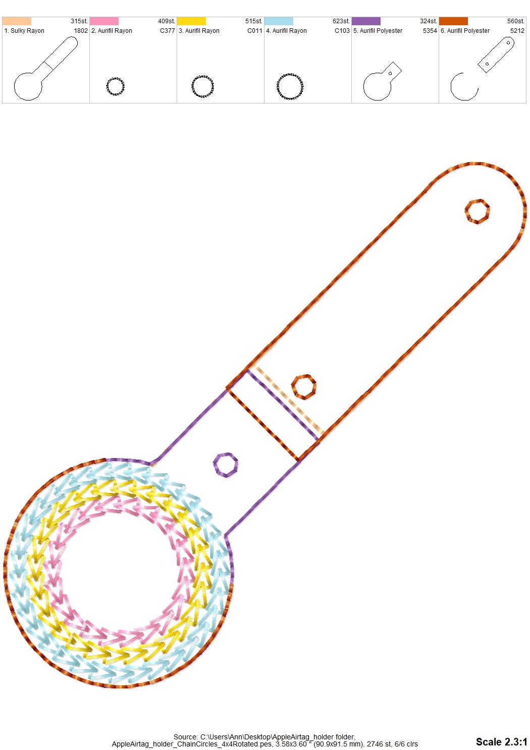 Simply Keyring Airtag Holder Cover ITH