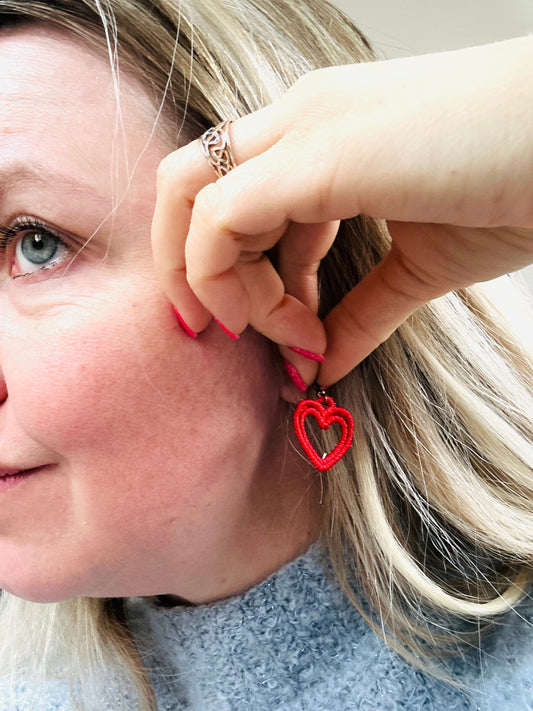 Cute Valentine Heart Earrings Charm