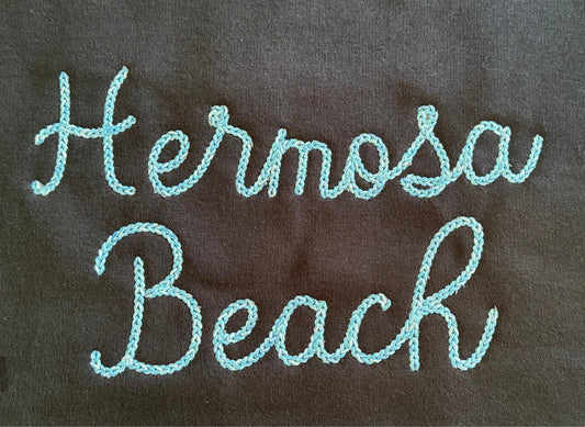 Dense Bold Chain Stitch Font