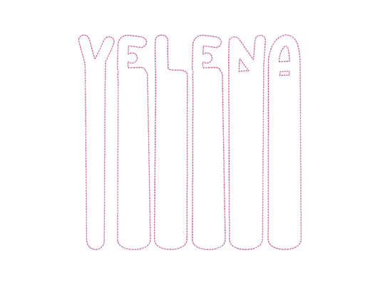 Brush Stroke Painter Font Applique