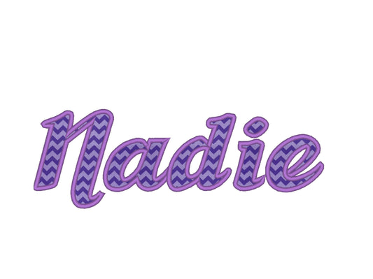 Cursive Font Applique