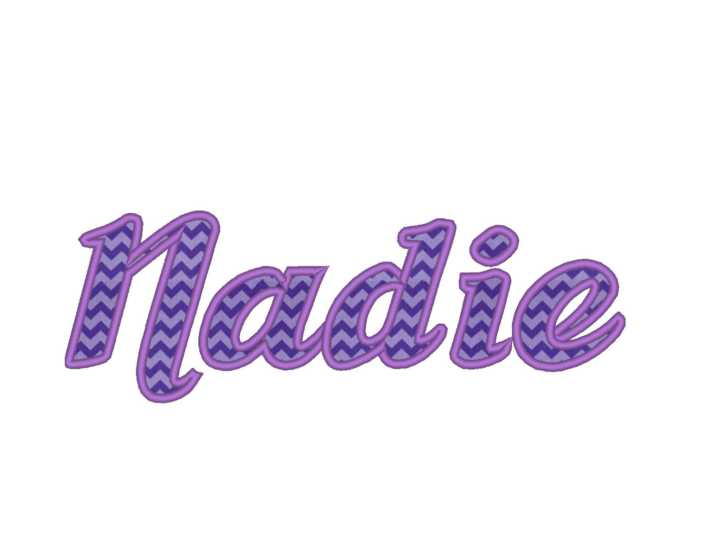 Cursive Font Applique