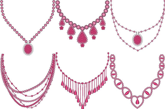 Necklace for sweet baby little princess girl SET of 6 Necklaces machine