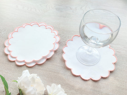 Scalloped Edge Coaster Set of 2