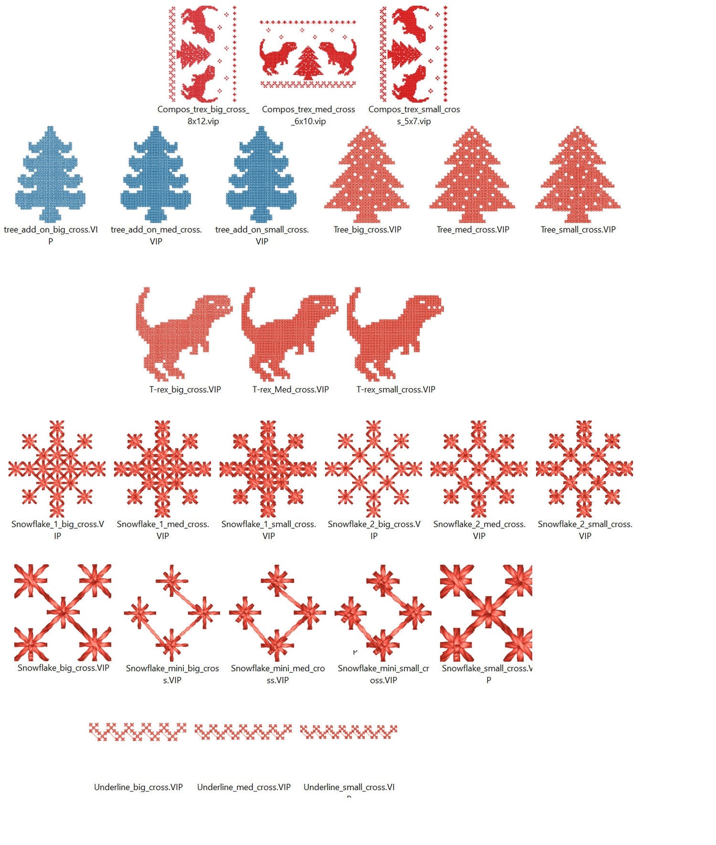 Christmas Tree and T-Rex Dinosaur