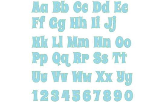 Monogram Font Applique