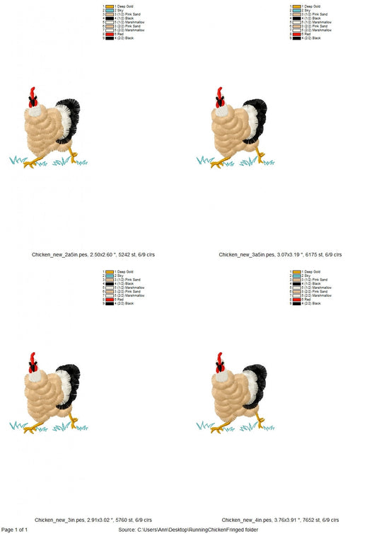 Running Fringed Chicken