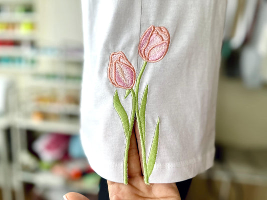 Tulip Flower Split Side Seam Cutout